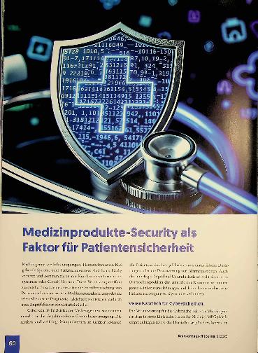 Vorschauseite 1: Medizinprodukte-Security als Faktor für Patientensicherheit