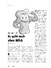 Vorschauseite 1: Es geht auch ohne Milch.