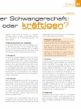 Vorschauseite 2: Rückenschmerzen in der Schwangerschaft: dehnen oder kräftigen?