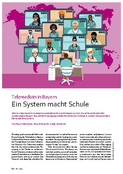 Vorschauseite 1: Telemedizin in Bayern: Ein System macht Schule