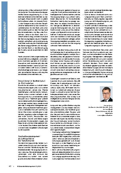 Vorschauseite 3: Insolvenzen, Krankenhausreform und ESG: Wie Krankenhäuser für Banken attraktiv bleiben