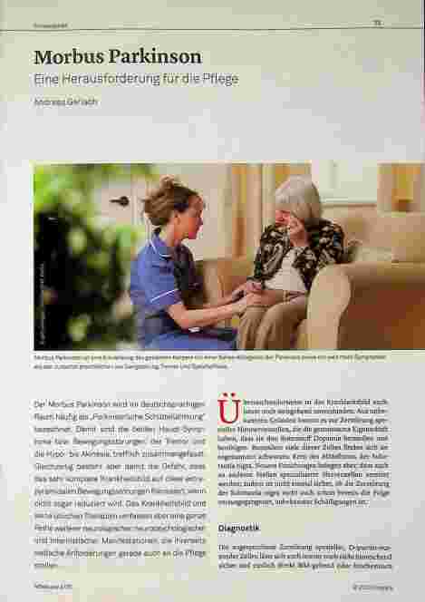 Vorschauseite 1: Morbus Parkinson - Eine Herausforderung für die Pflege