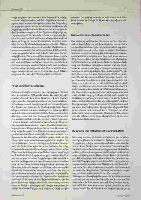 Vorschauseite 3: Morbus Parkinson - Eine Herausforderung für die Pflege