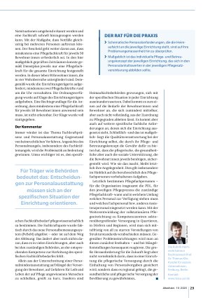 Vorschauseite 2: Präsenz von Pflegefachkräften