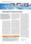 Vorschauseite 1: Nachhaltigkeit in Pflegeeinrichtungen