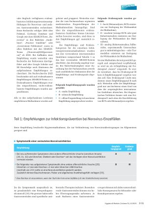 Vorschauseite 4: Evidenzbasierte Maßnahmen zur Prävention von Norovirusinfektionen bei Patienten mit deliranten und dementiellen Syndromen in Senioren-, Pflegeund medizinischen Einrichtungen