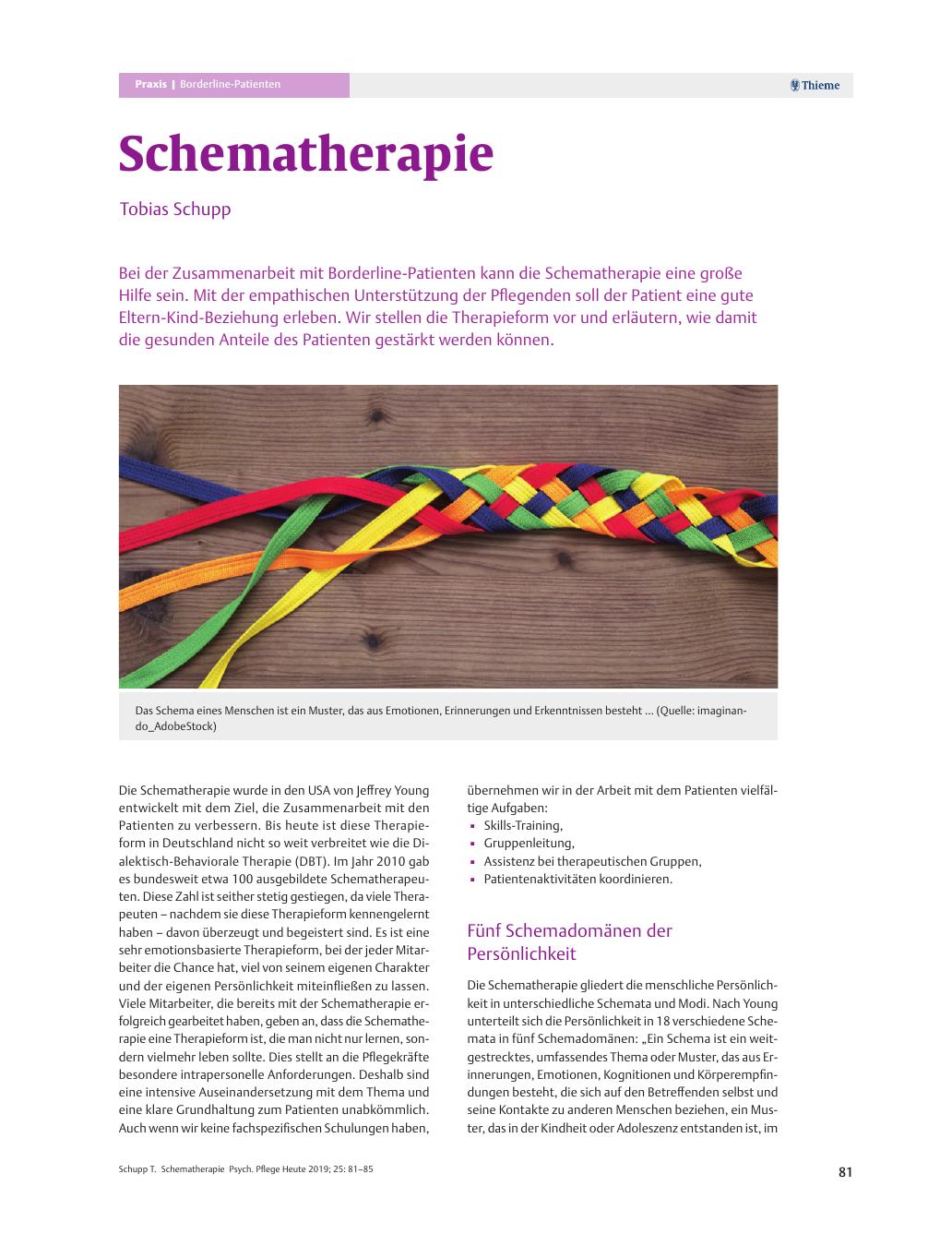 Vorschauseite 1: Schematherapie