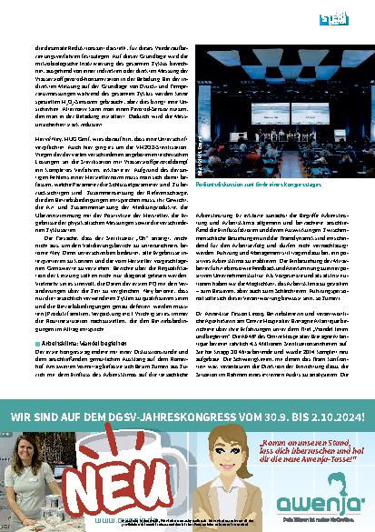 Vorschauseite 4: 20. Schweizerische Fachtagung über die Sterilisation SGSV-Kongress, 19.–20. Juni 2024, Biel, Schweiz