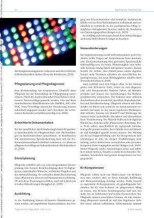 Vorschauseite 2: KI Hype oder Realität Digitalisierung in der psychiatrischen Versorgung – Teil 3