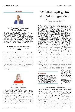 Vorschauseite 1: Wohlfahrtspflege für die Zukunft gestalten