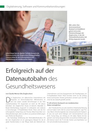 Vorschauseite 1: Erfolgreich auf der Datenautobahn des Gesundheitswesens