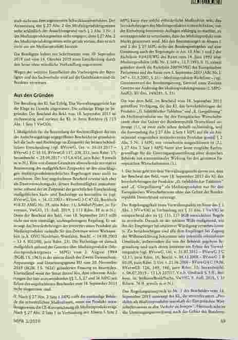 Vorschauseite 5: Untersagung des Inverkehrbringens von Medizinprodukten