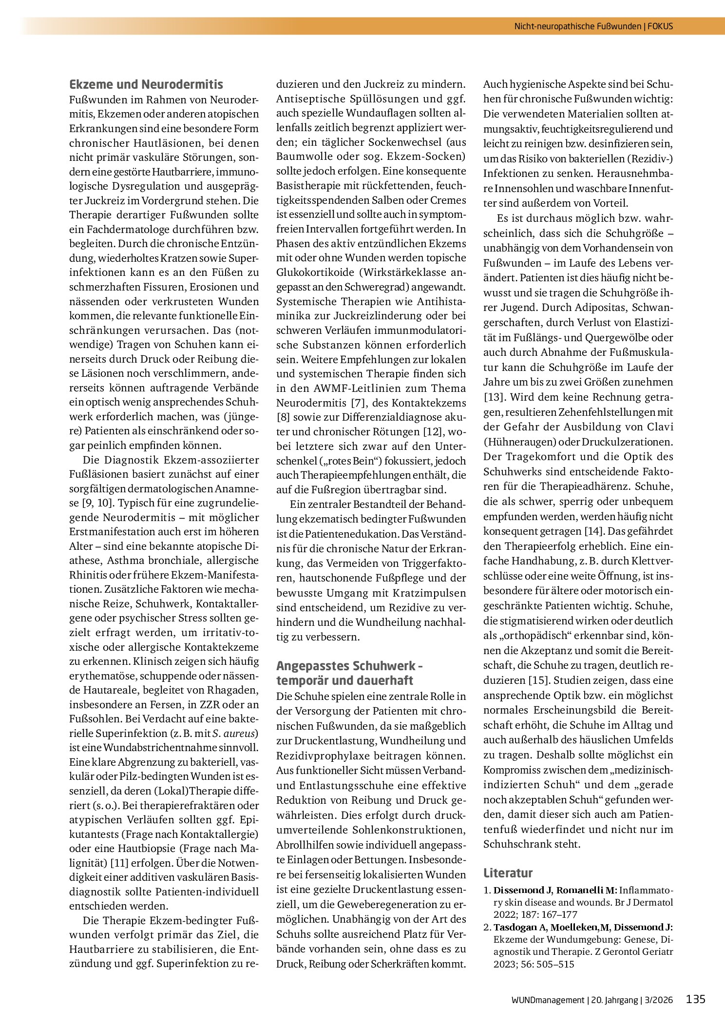 Vorschauseite 4: Nicht-neuropathische Fußwunden oder: Alles außer DFU