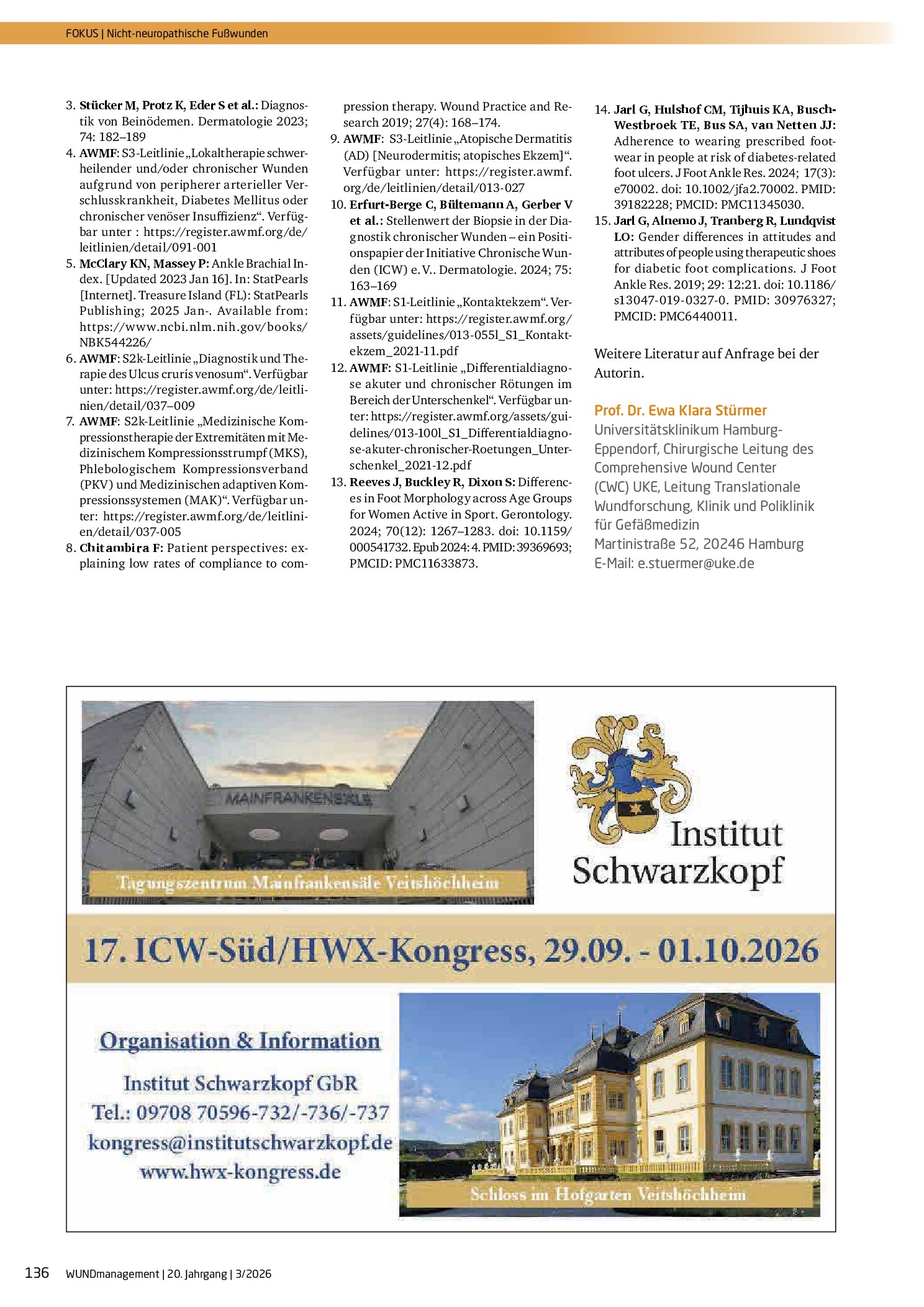 Vorschauseite 5: Nicht-neuropathische Fußwunden oder: Alles außer DFU