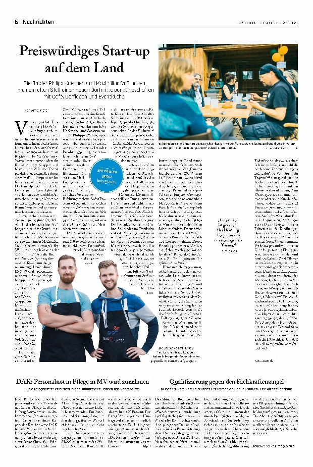 Vorschauseite 1: Preiswürdiges Start-up auf dem Land