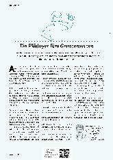 Vorschauseite 1: Ein Plädoyer fürs Grenzen setzen
