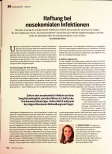 Vorschauseite 1: Haftung bei nosokomialen Infektionen