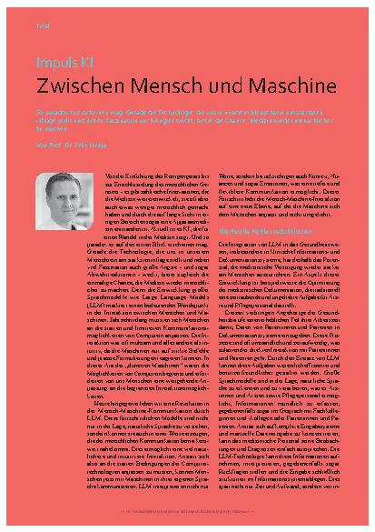 Vorschauseite 1: Impuls KI: Zwischen Mensch und Maschine