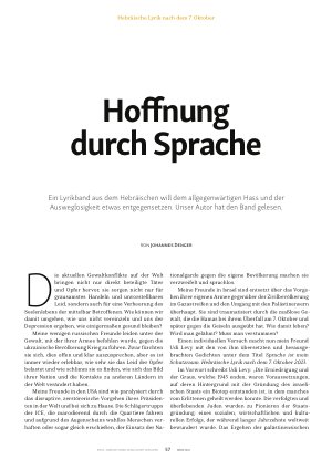 Vorschauseite 2: Hoffnung durch Sprache