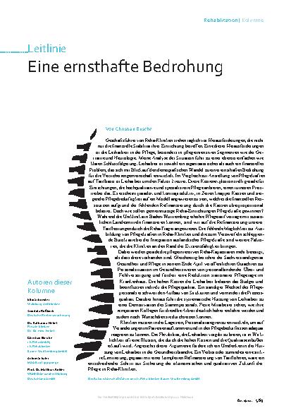 Vorschauseite 1: Eine ernsthafte Bedrohung