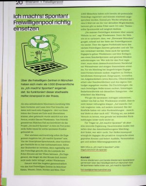 Vorschauseite 1: Ich mach’s! Spontan! Freiwilligenpool richtig einsetzen