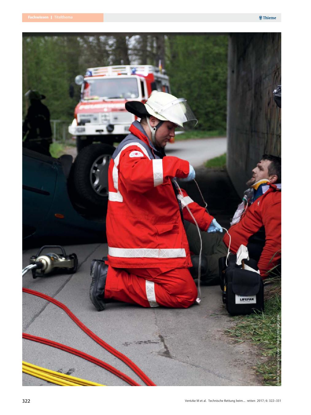 Vorschauseite 1: Technische Rettung beim Verkehrsunfall? Was der Rettungsdienst an der Einsatzstelle wissen muss? Teil 1