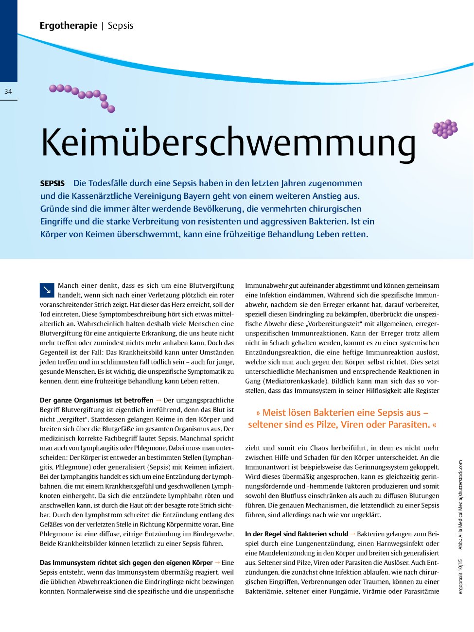 Vorschauseite 1: Keimüberschwemmung ? Sepsis