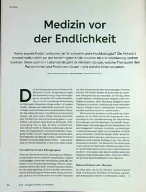 Vorschauseite 1: Medizin vor der Endlichkeit