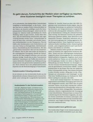 Vorschauseite 3: Medizin vor der Endlichkeit