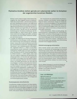 Vorschauseite 6: Medizin vor der Endlichkeit
