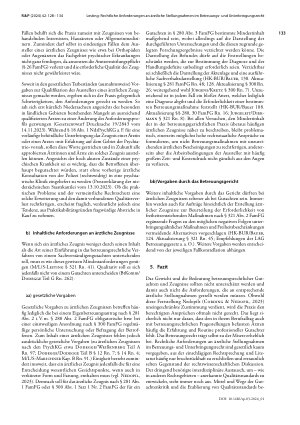 Vorschauseite 6: Rechtliche Anforderungen an ärztliche Stellungnahmen im Betreuungsund Unterbringungsrecht