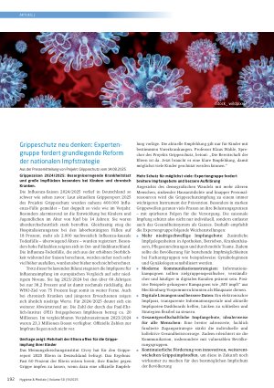 Vorschauseite 1: Grippeschutz neu denken: Expertengruppe fordert grundlegende Reform der nationalen Impfstrategie