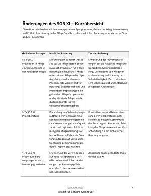 Vorschauseite 4: Änderungen 2026 im SGB XI