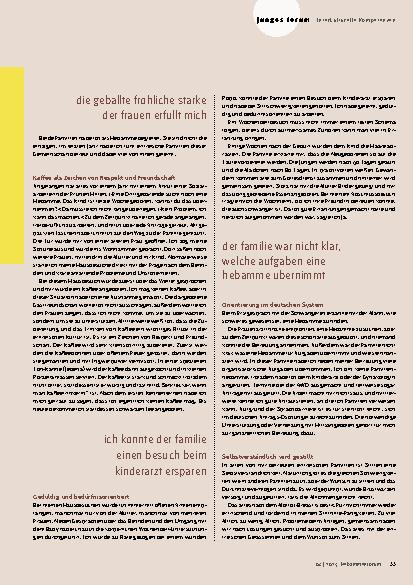 Vorschauseite 2: Wochenbettbesuch ohne festes Schema