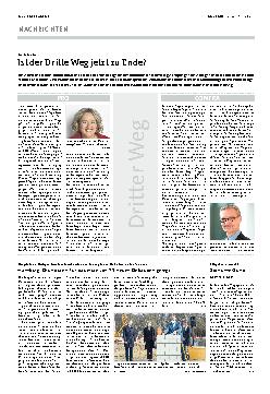 Vorschauseite 1: Ist der Dritte Weg jetzt zu Ende?