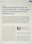 Vorschauseite 1: Streichung des Begriffs „Rasse“ aus dem (Grund-)Gesetz - sinnvoll und geboten zur Vermeidung sprachlicher Diskriminierung?