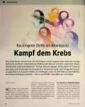 Vorschauseite 1: Karzinogene Stoffe am Arbeitsplatz: Kampf dem Krebs