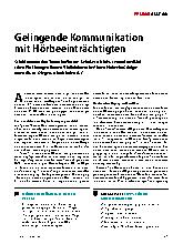 Vorschauseite 1: Gelingende Kommunikation mit Hörbeeinträchtigten