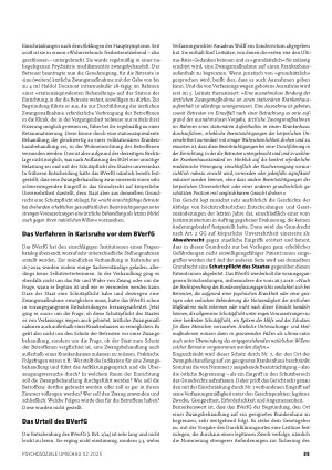 Vorschauseite 2: Kommt die ambulante Zwangsbehandlung?
