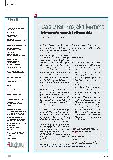 Vorschauseite 1: Das DIGI-Projekt kommt.
