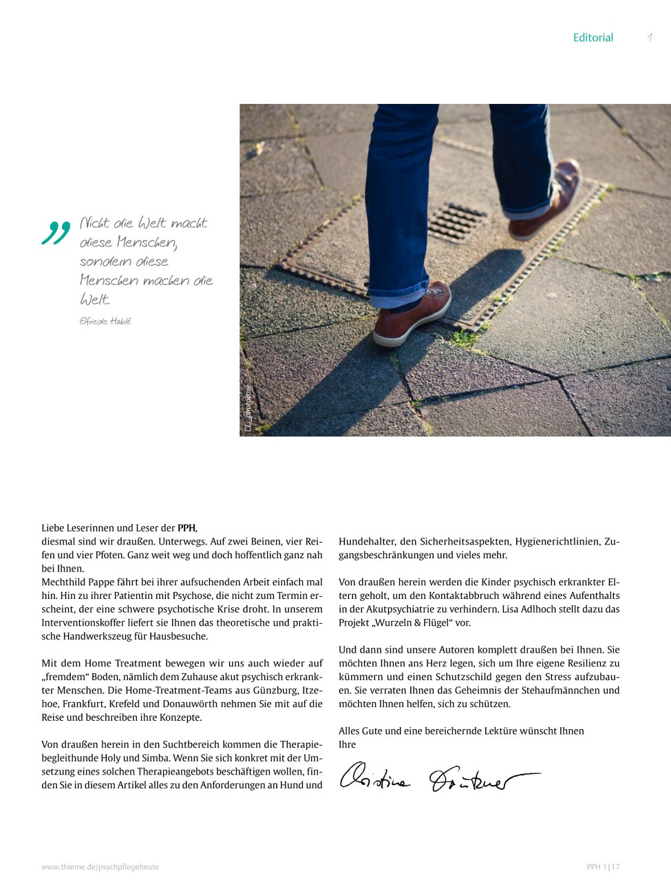 Vorschauseite 1: Editorial