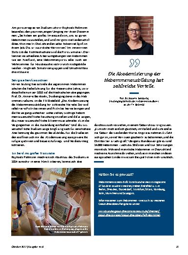 Vorschauseite 2: Hebammen – neues Leben begleiten