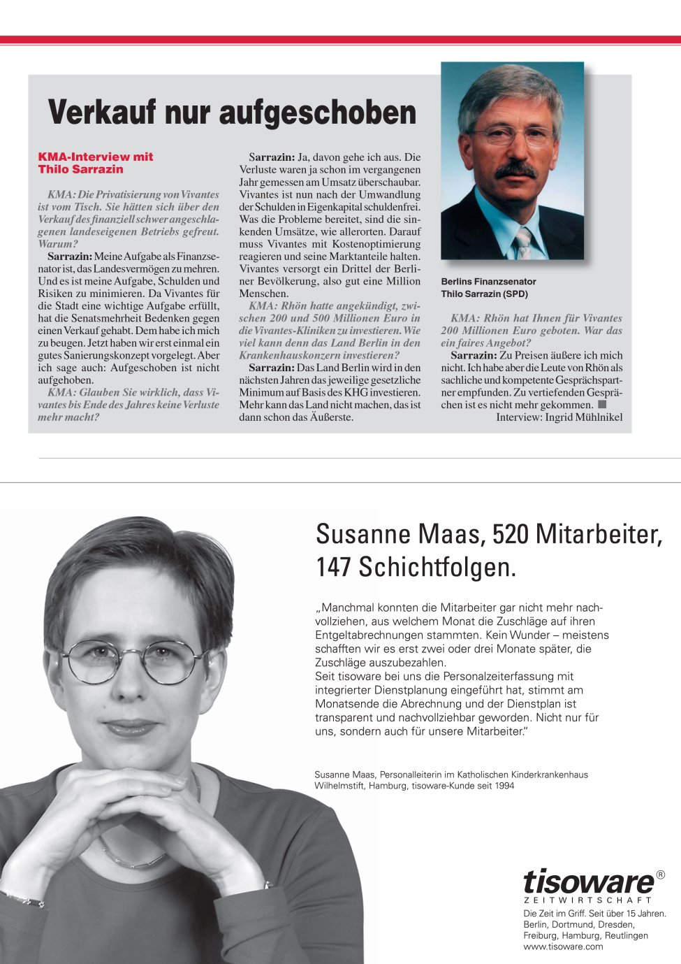 Vorschauseite 1: Verkauf nur aufgeschoben