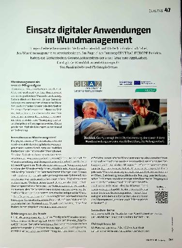 Vorschauseite 1: Einsatz digitaler Anwendungen im Wundmanagement