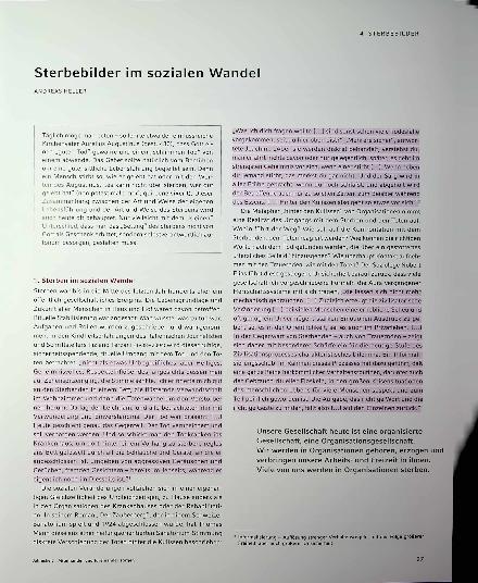 Vorschauseite 1: Sterbebilder im sozialen Wandel