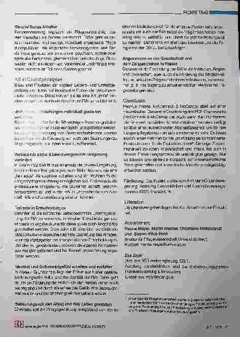 Vorschauseite 4: People - ein Rahmenkonzept zur Gestaltung personenzentrierter Praxis in der Langzeitpflege