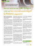Vorschauseite 1: Warum wird bei der LM Potenz nicht auf den internationalen Begriff Q Potenz abgestellt?