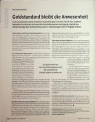 Vorschauseite 1: Goldstandard bleibt die Anwesenheit.