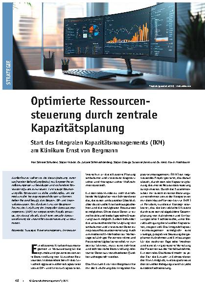 Vorschauseite 1: Optimierte Ressourcensteuerung durch zentrale Kapazitätsplanung