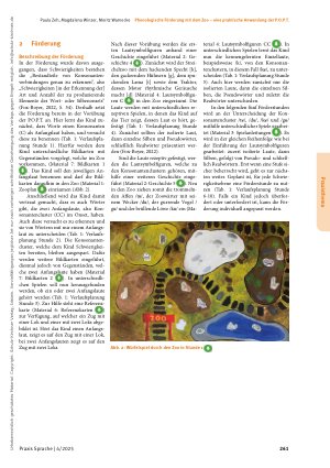 Vorschauseite 2: Phonologische Förderung mit dem Zoo – eine praktische Anwendung der P. O. P. T.